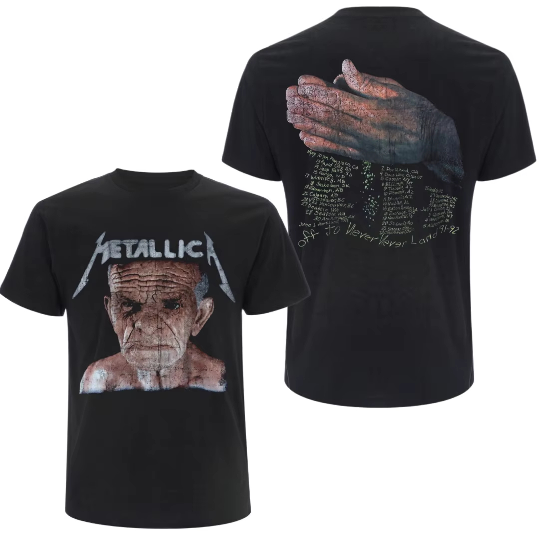 2026 METALLICA - Camiseta con  - Street Fashion For Short Guys reseña y precio