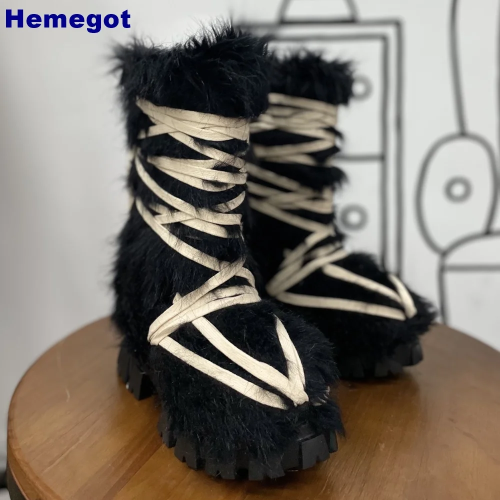 Botas de plataforma de media p - Street Fashion Y2K reseña y precio